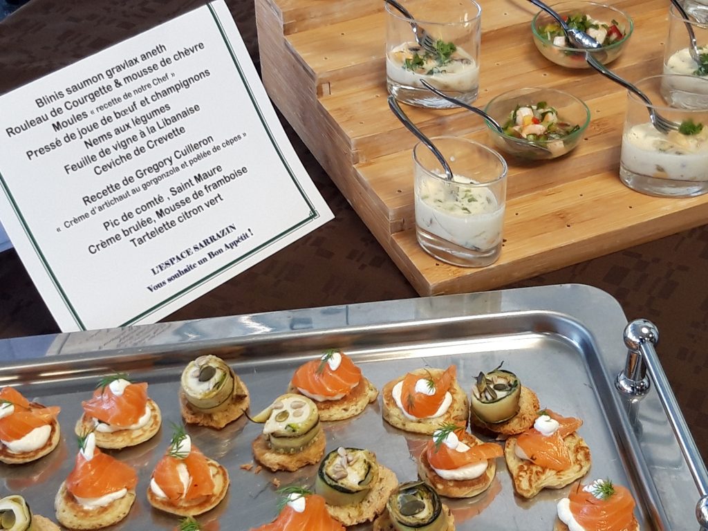 Buffet traiteur avec location de salles